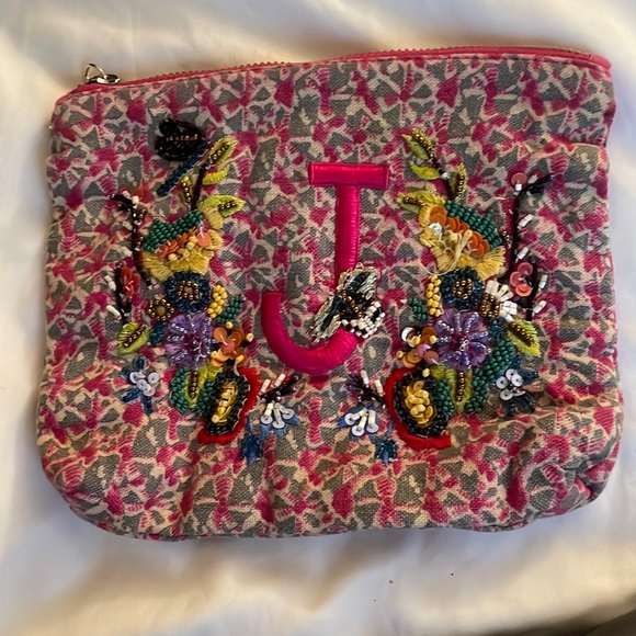 Anthropologie Handbags - Anthropologie monogrammed J pouch